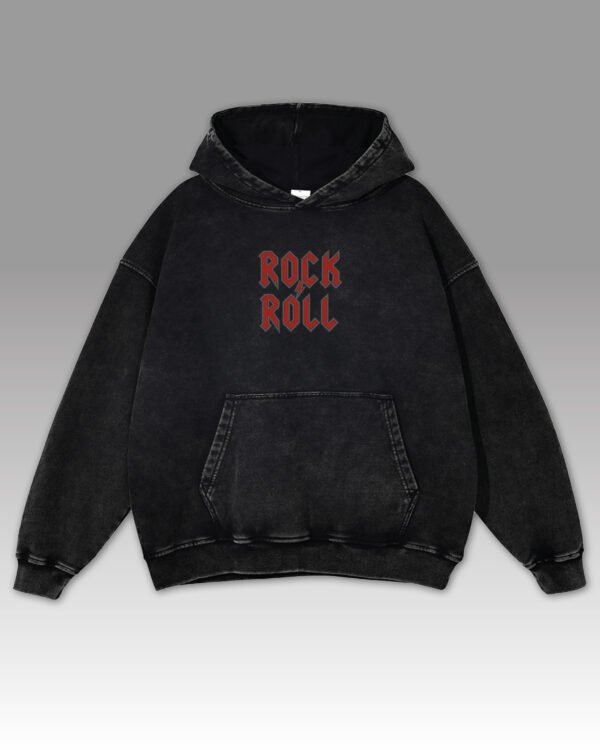 Bluza oversize z kapturem Rock & Roll Haft